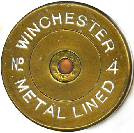 Shot Shell; Winchester No. 4 Leader; Red Paper